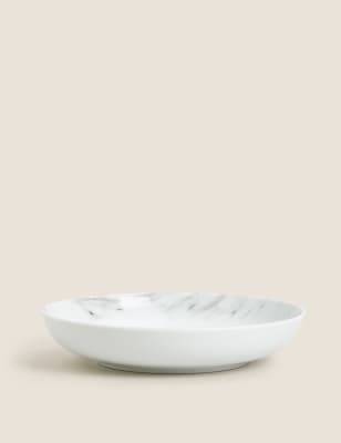 

M&S Collection Set of 4 Marble Pasta Bowls - Grey Mix, Grey Mix