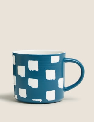 

Jumbo Brushstroke Mug - Teal, Teal