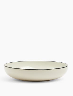 

M&S Collection Tribeca Rimmed Pasta Bowl - Black Mix, Black Mix