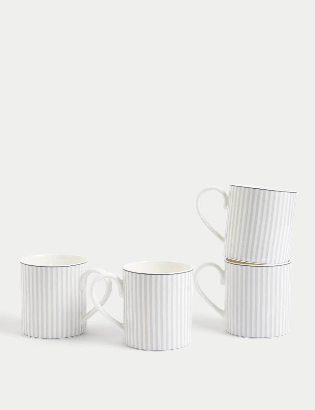 Set of 4 Hampton Stripe Mugs