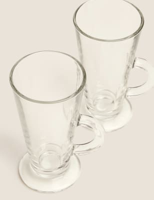 

M&S Collection Juego de 2 vasos de café latte - Claro, Claro