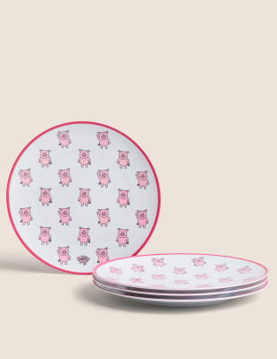 

Set of 4 Percy Pig™ Dinner Plates - Multi, Multi