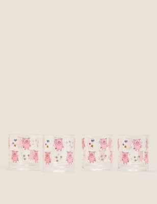 

4er-Set mit Percy Pig™-Picknickgläsern - Mehrfarbig, Mehrfarbig