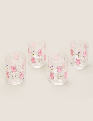 M&S Collection Set of 4 Percy Pig™ Picnic Tumblers - Multi