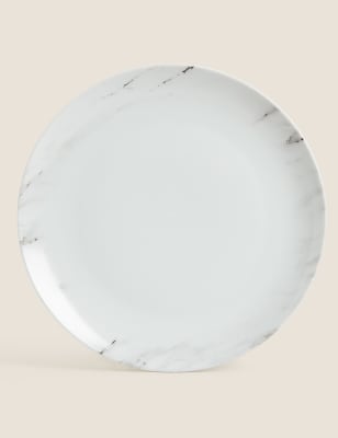 12 Piece Marble Dinner Set