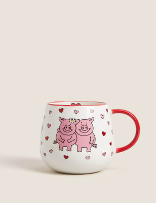

Percy Pig™ Becher mit Valentin- und Percy Pig™-Motiv - Rosa Melange, Rosa Melange
