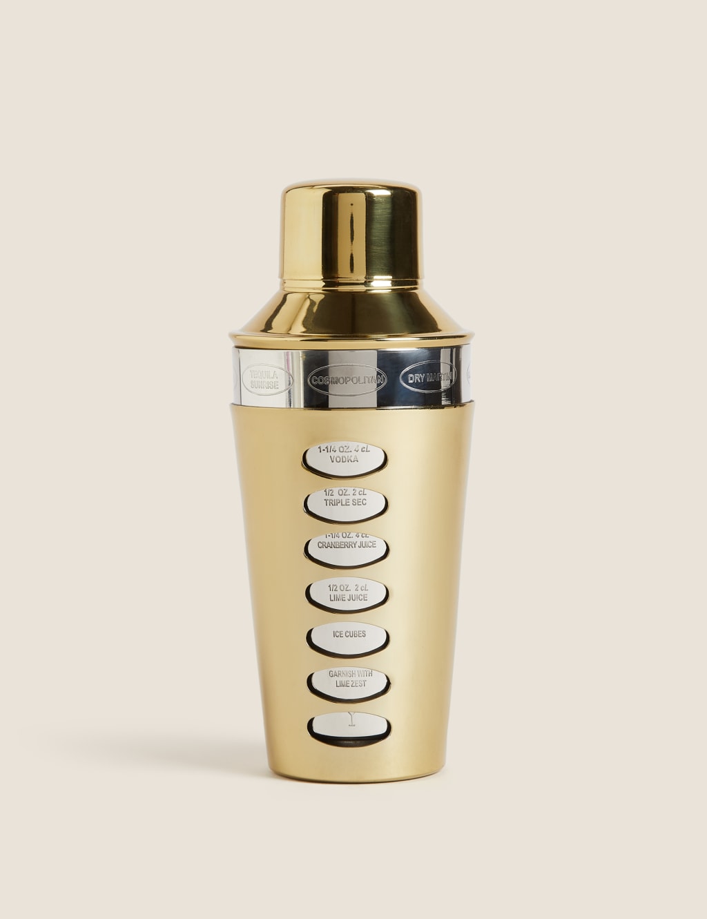 Cocktail Shaker With Recipes