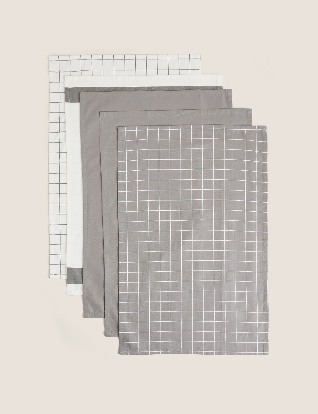 Set of 5 Printed Tea Towels image 1