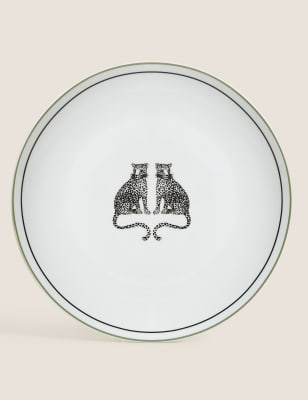 

M&S Collection 12 Piece Leopard Dinner Set - Black Mix, Black Mix