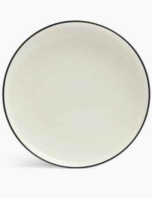 

M&S Collection Tribeca Rimmed Dinner Plate - Black Mix, Black Mix