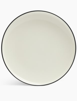 

M&S Collection Tribeca Rimmed Dinner Plate - Black Mix, Black Mix