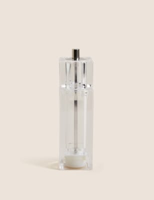 M&S 2-in-1 Salt Shaker & Pepper Mill - Clear, Clear