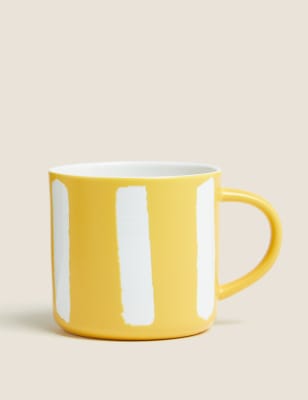 

Jumbo Stripe Mug - Ochre, Ochre