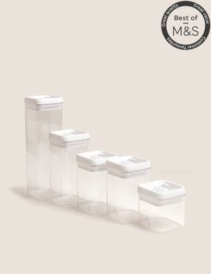 

Set of 5 Flip-Tight Stackable Storage - Multi, Multi