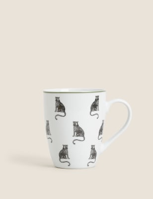 

M&S Collection Set of 4 Leopard Mugs - Black Mix, Black Mix
