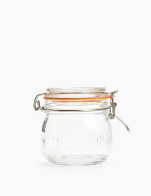 0.5 Litre Clip Top Round Jar - GR