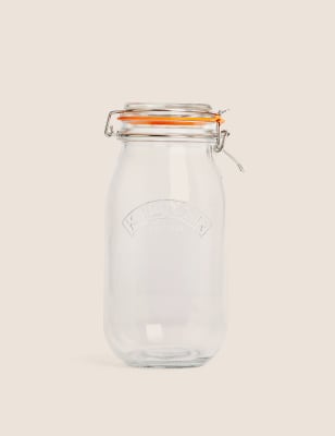 Home Basics Glass Jar with Copper Top