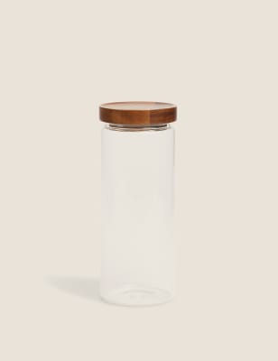 

M&S Collection Large Glass Storage Jar - Clear, Clear