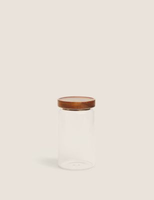 

M&S Collection Medium Glass Storage Jar - Clear, Clear