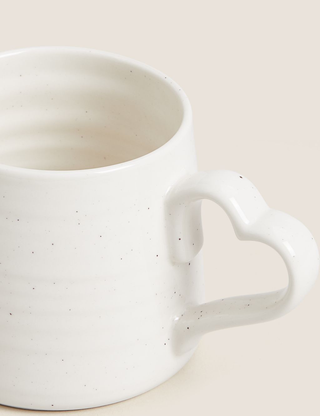 Heart Handle Speckled Mug image 3