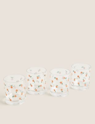 

M&S Collection Set of 4 Oranges Picnic Tumblers - Multi, Multi