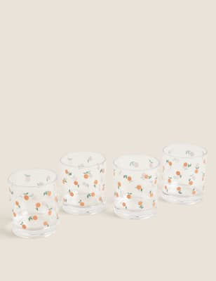 

M&S Collection Set of 4 Oranges Picnic Tumblers - Multi, Multi