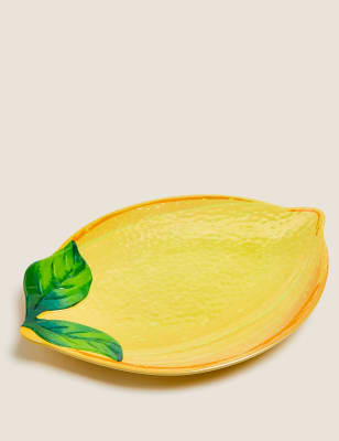 

M&S Collection Bandeja de pícnic pequeña de limones de la selva tropical - Multicolor, Multicolor