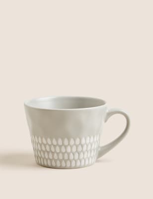 

M&S Collection Textured Wax Resist Mug - Light Grey, Light Grey