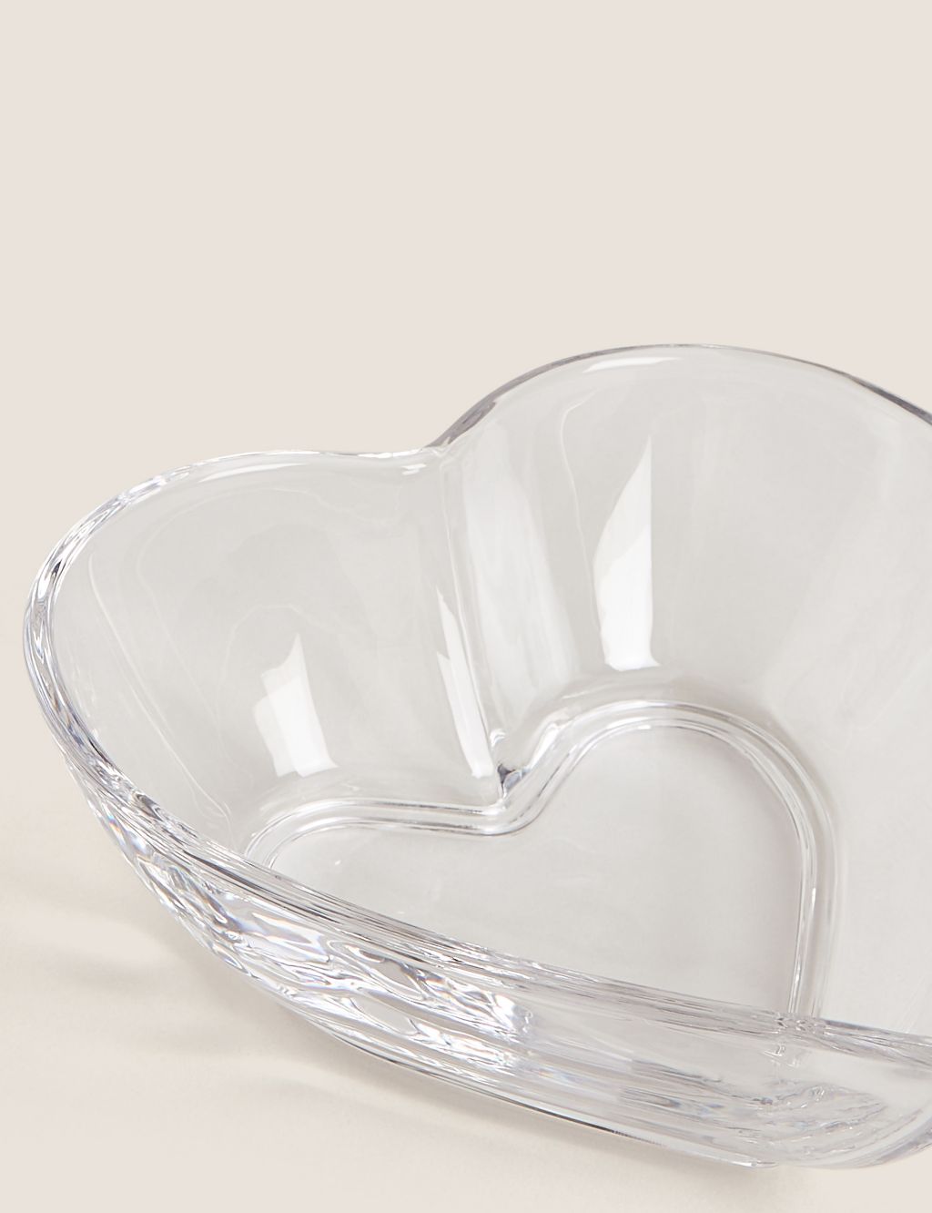 Small Glass Heart Serving Bowl image 3