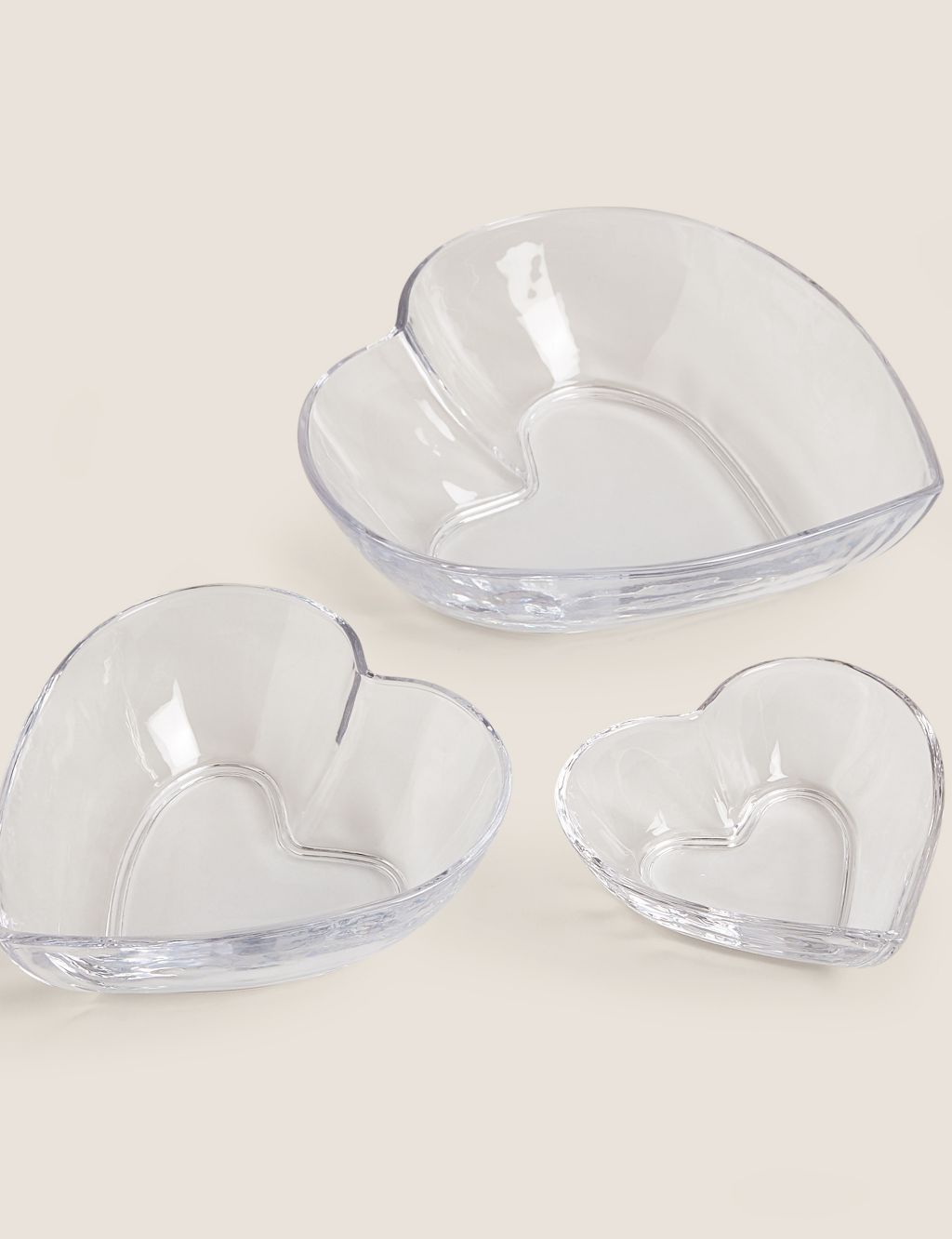 Small Glass Heart Serving Bowl image 5