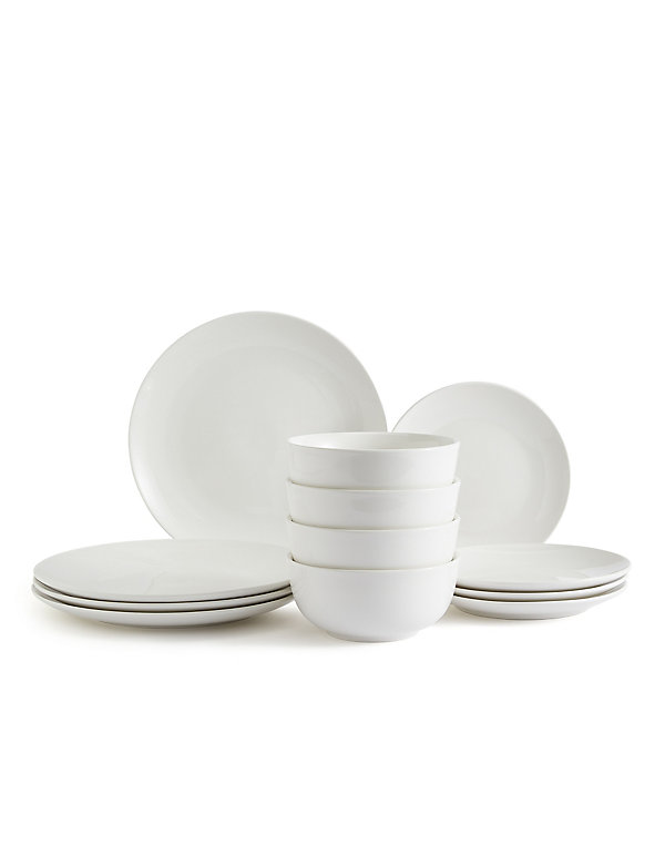 12 Piece Porcelain Dinner Set - FR