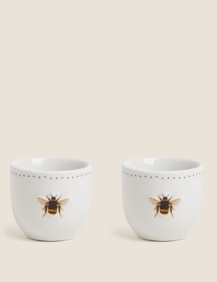 

M&S Collection Set of 2 Bee Egg Cups - Multi, Multi