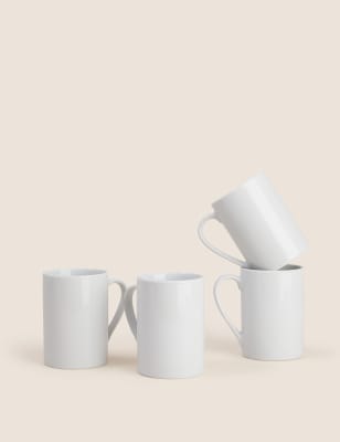 

M&S Collection Set of 4 Everyday Mugs - White, White