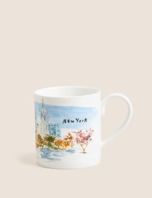 M&S New York Mug - Multi, Multi