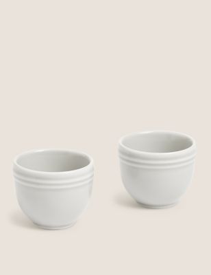 M&S Collection Set of 2 Marlowe Egg Cups - Light Grey, Light Grey