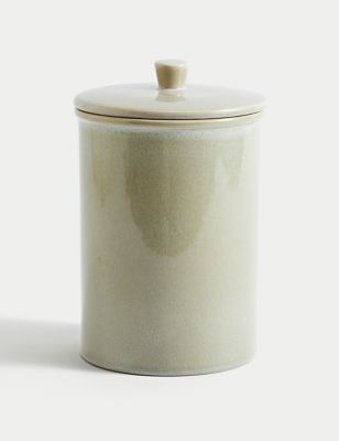 M&S Extra Large Ceramic Storage Jar - Taupe, Taupe