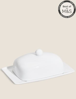 

Maxim Butter Dish - White, White