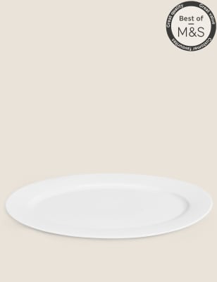 

Maxim Oval Platter - White, White