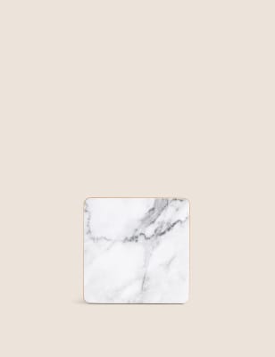 Set of 4 Marble Effect Placemats & 4 Coasters