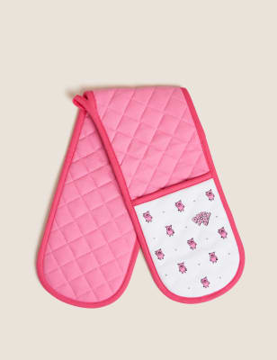 

Percy Pig™ Pure Cotton Percy Pig™ Double Oven Glove - Pink, Pink