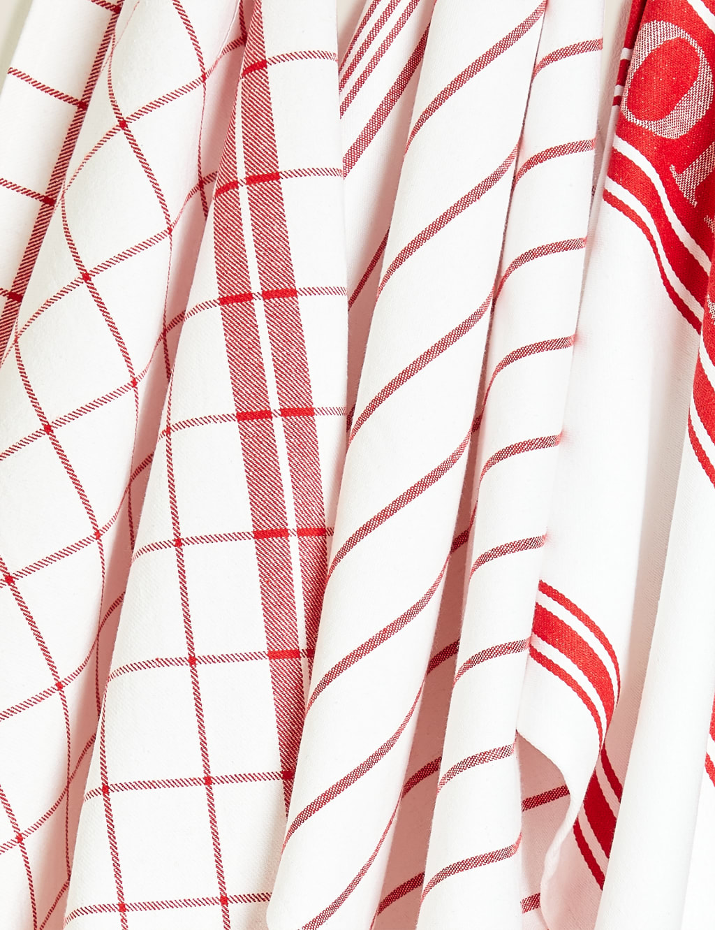 Set of 3 Cotton Rich Striped Tea Towels image 3