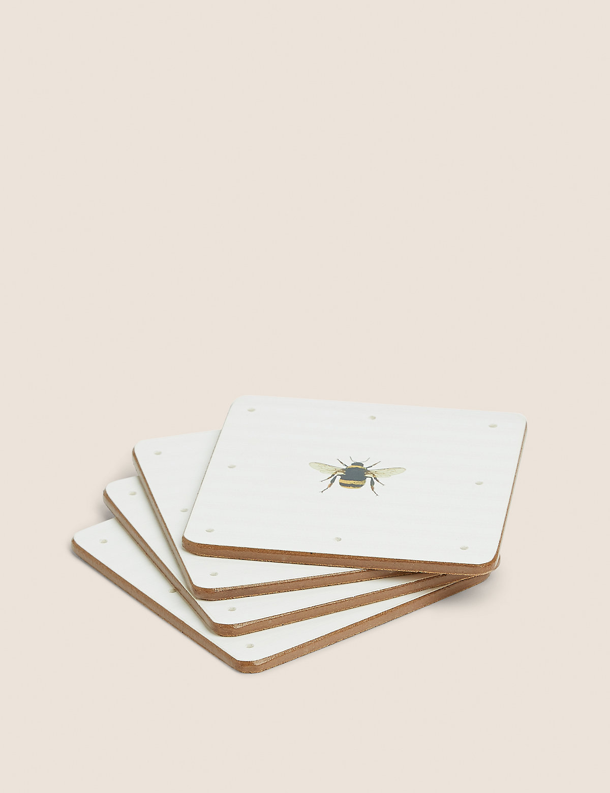 Set of 4 Bee Print Coasters
