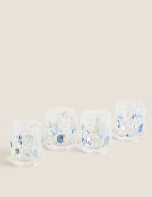 M&S Collection Set of 4 Nautical Picnic Tumblers - Multi