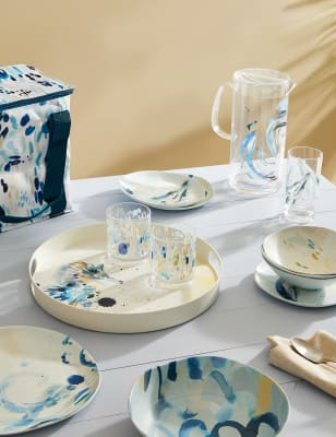 

M&S Collection Bandeja redonda náutica - Multicolor, Multicolor