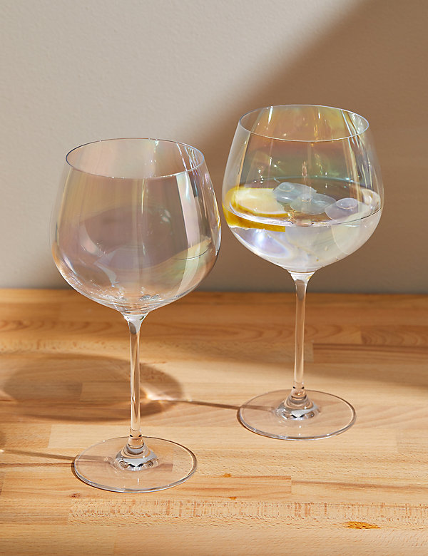 Set of 2 Lustre Gin Glasses - GR