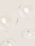 Set of 2 Decorative Champagne Saucers