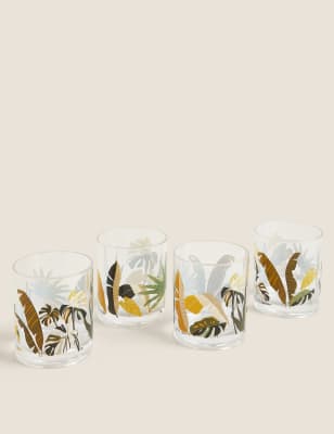 

M&S Collection Set of 4 Jungle Picnic Tumblers - Multi, Multi