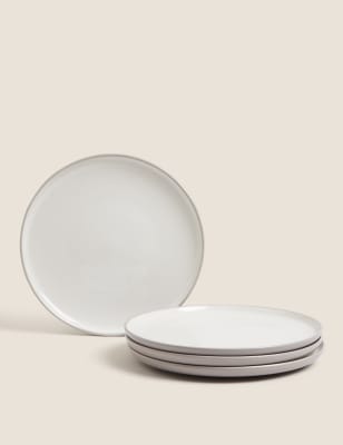 

M&S Collection Set of 4 Tribeca Side Plates - Grey, Grey