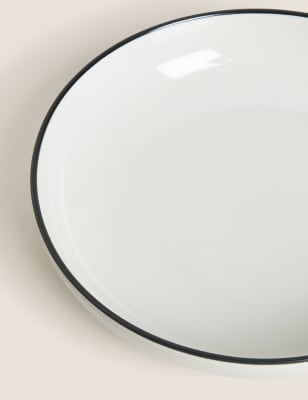 Set Of 4 Tribeca Rimmed Pasta Bowls M S EC