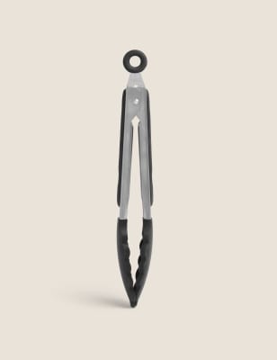 

M&S Collection Small Silicone Tongs - Black Mix, Black Mix